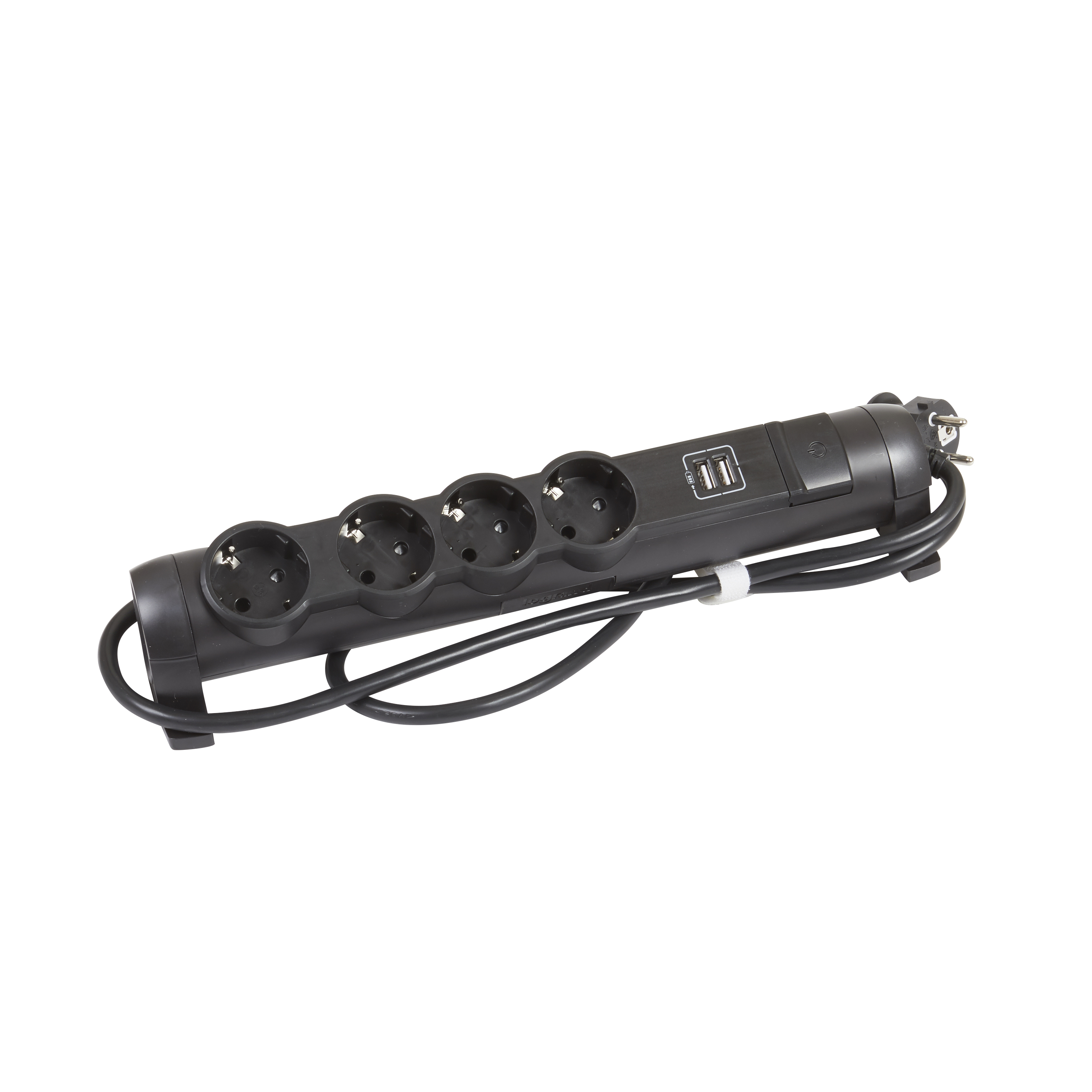 IEK COMFORT Удл. У04К 1,5м 3х1,5мм2 16А USB A+C 20Вт черн. фото