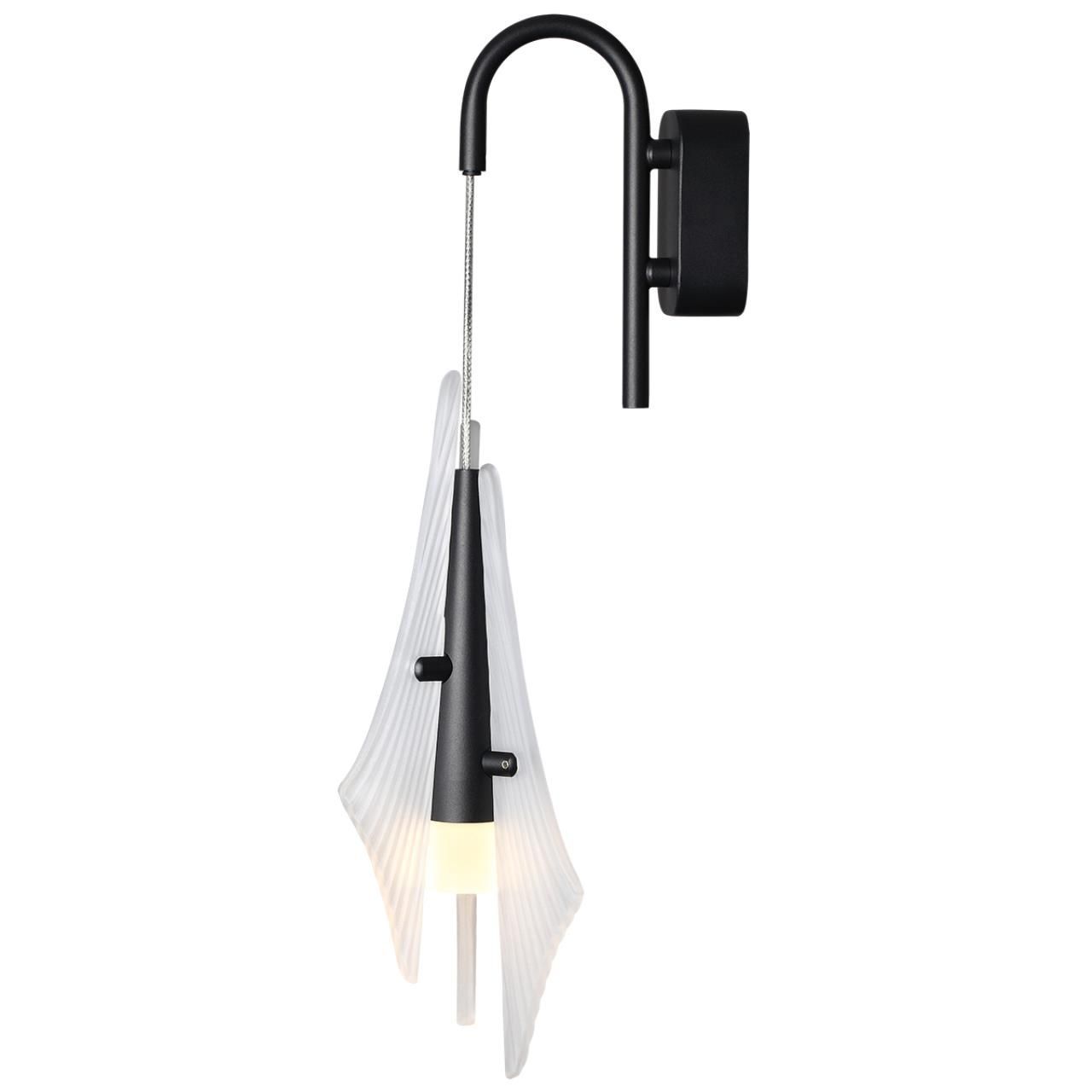 Odeon Light 5442/6WLA L-VISION ODL_EX26 черный/бел.матовый/металл/стекло/акрил Бра LED*6W 3000K 633Лм AFALINA фото