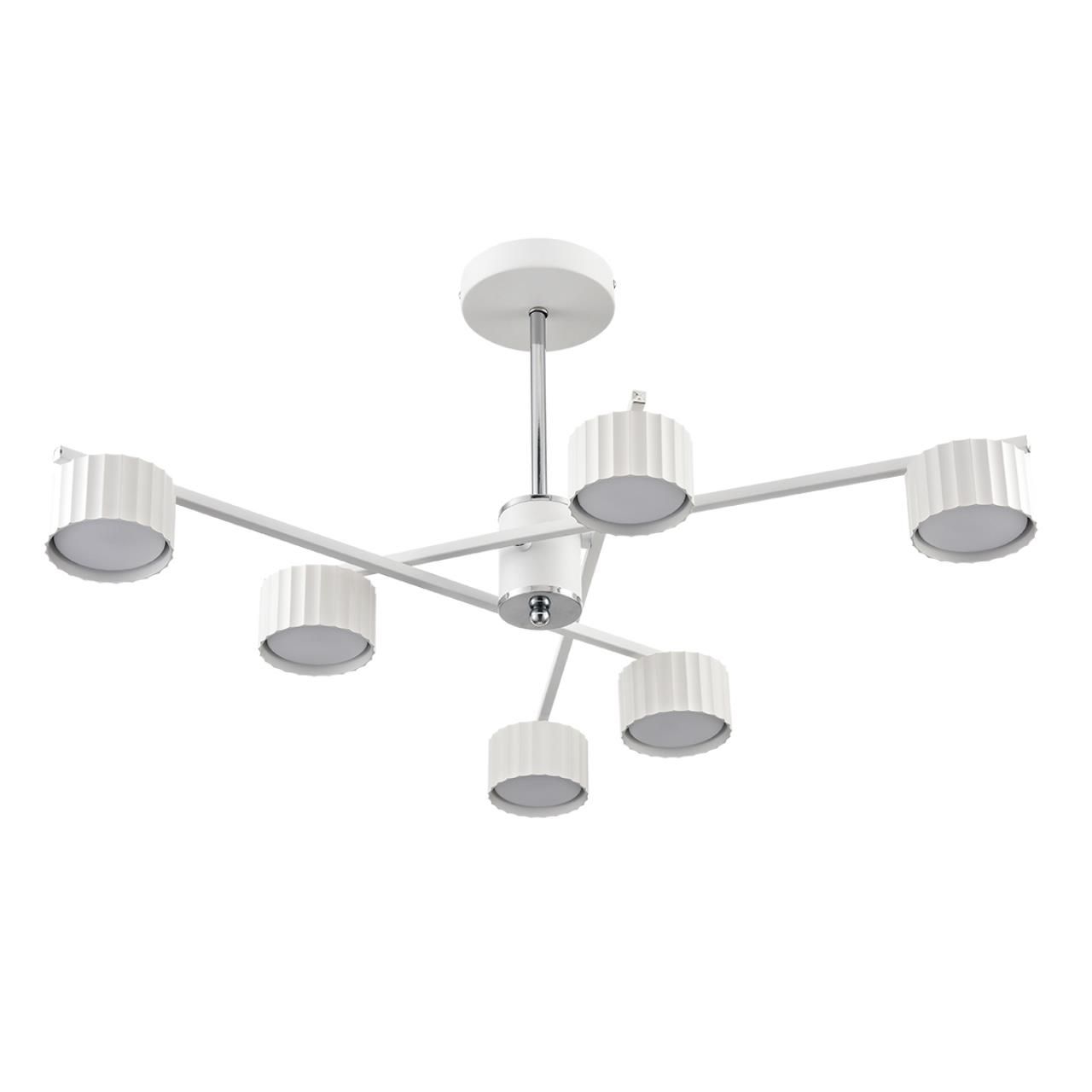 Lumion 8241/6C COMFI LN25 белый/хром, металл Люстра потолочная LED GX53 6*7W 220V KARINA фото