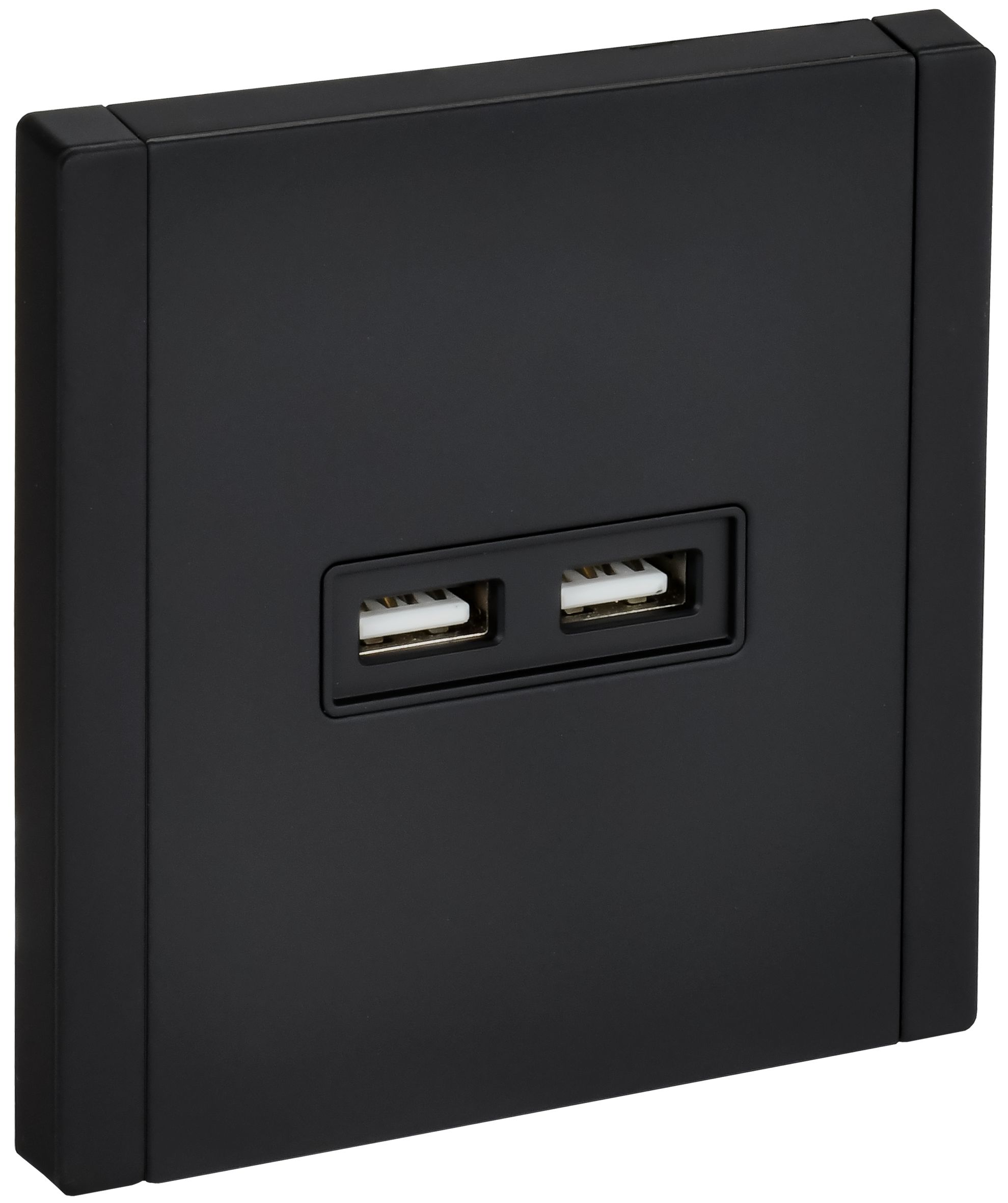 IEK FORTE&PIANO Металл Черный Розетка USB A+A 3,1А FP149M фото