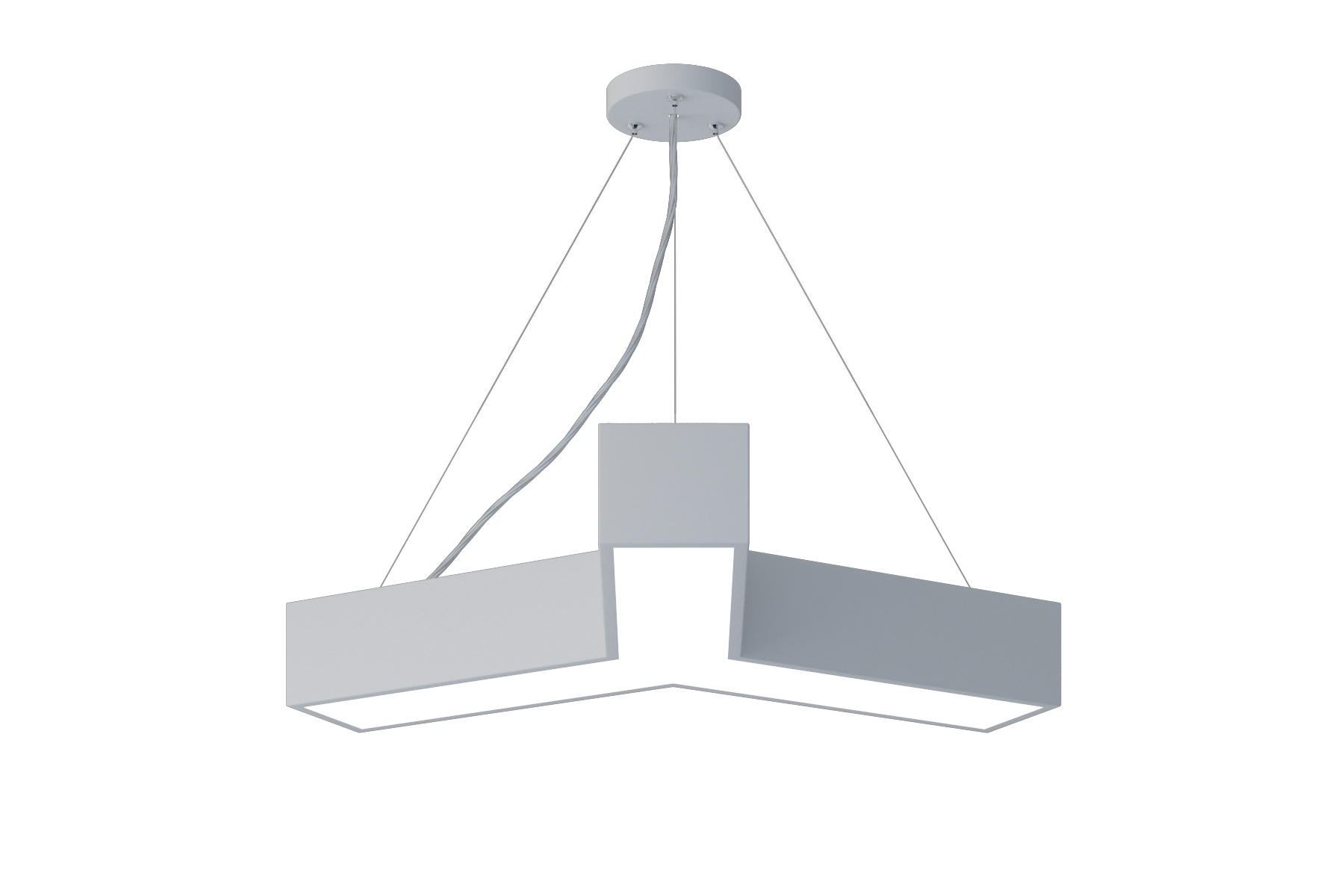 ЭРА Светильник LED Geometria SPO-141-W-40K-028 Igrek 28Вт 4000К 1900Лм IP40 600*600*80 белый подвесной фото