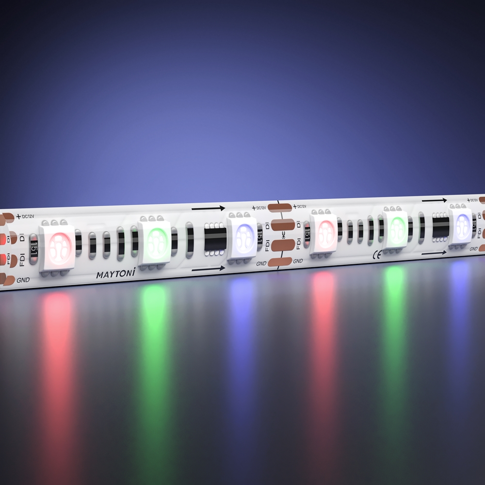 Maytoni Led Strip Светодиодная лента 12В 5050 14,4Вт/м RGB 5м IP 65 201243 фото
