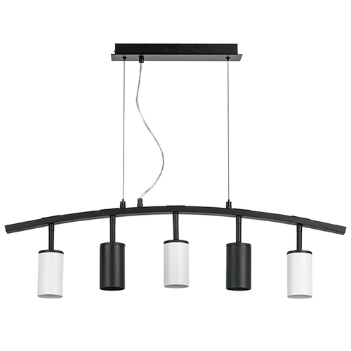 Lightstar LR735372363 Люстра RULLO 5х50W GU10 ЧЕРНЫЙ/БЕЛЫЙ (571735+214437-2+214436-3), шт фото
