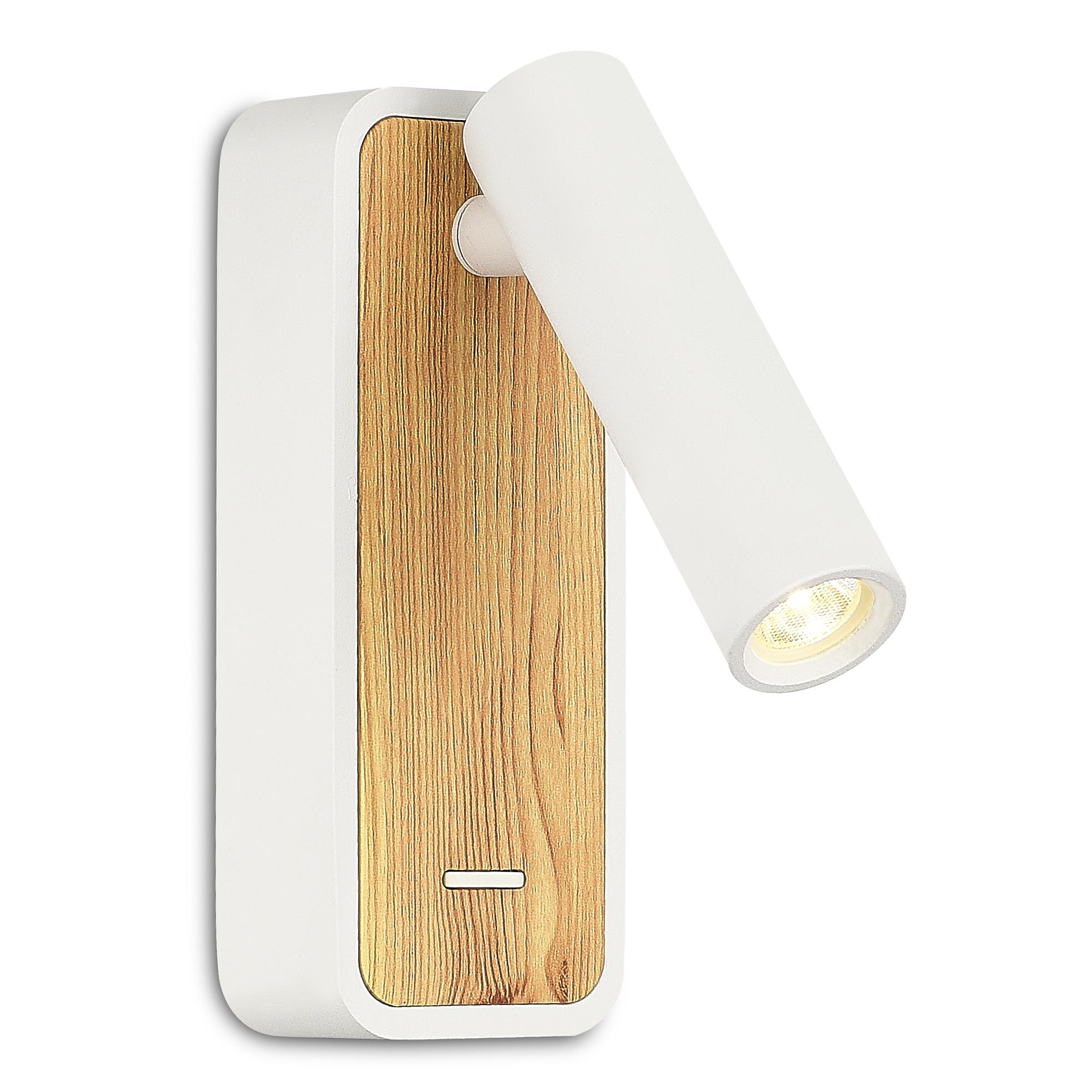 ST LUCE ST160.531.03 Светильник настенный Белый, Светлое дерево/Белый LED 1*3W 3000K фото