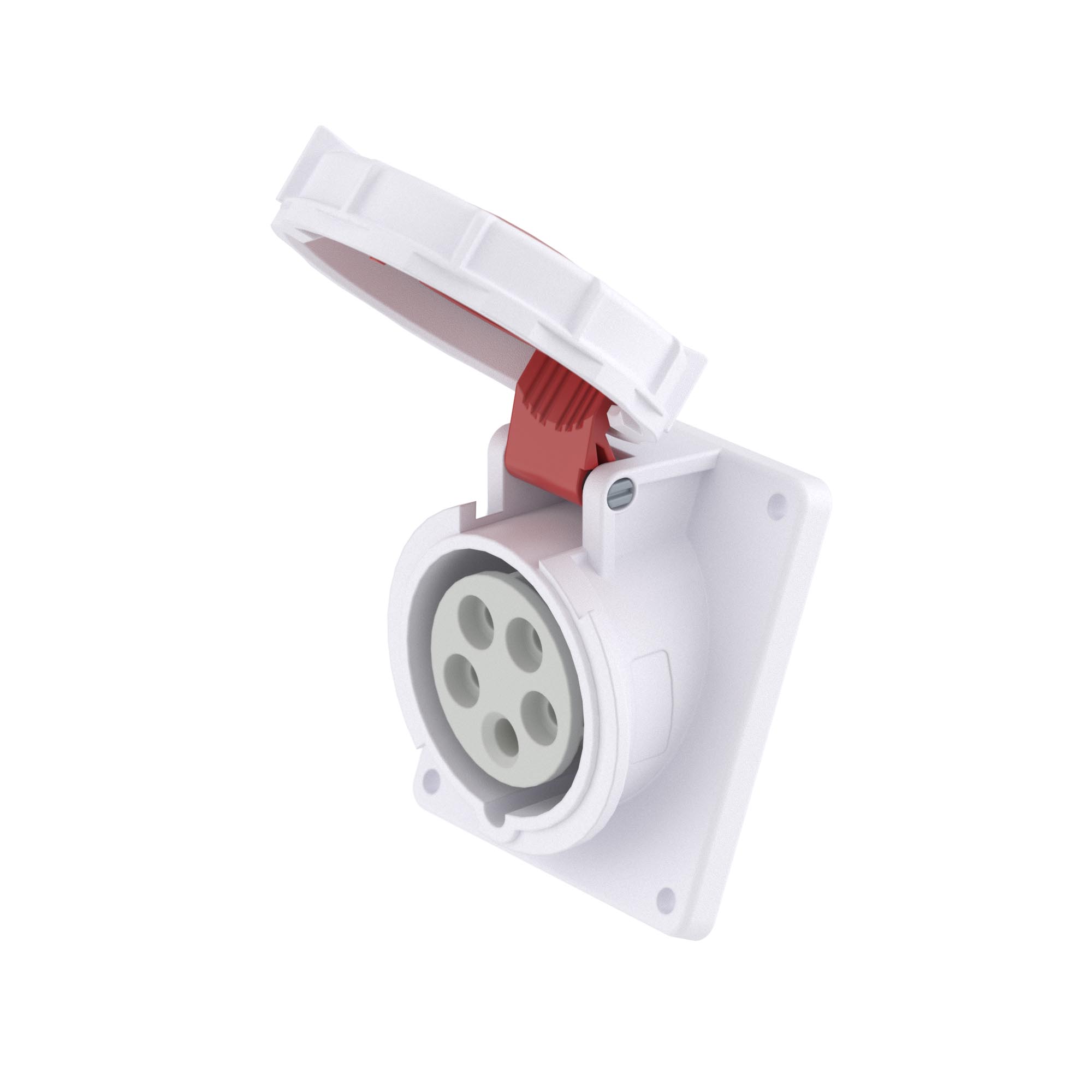 DKC Розетка панельная с наклоном PAS IP67 16A 3P+E+N 400В фото