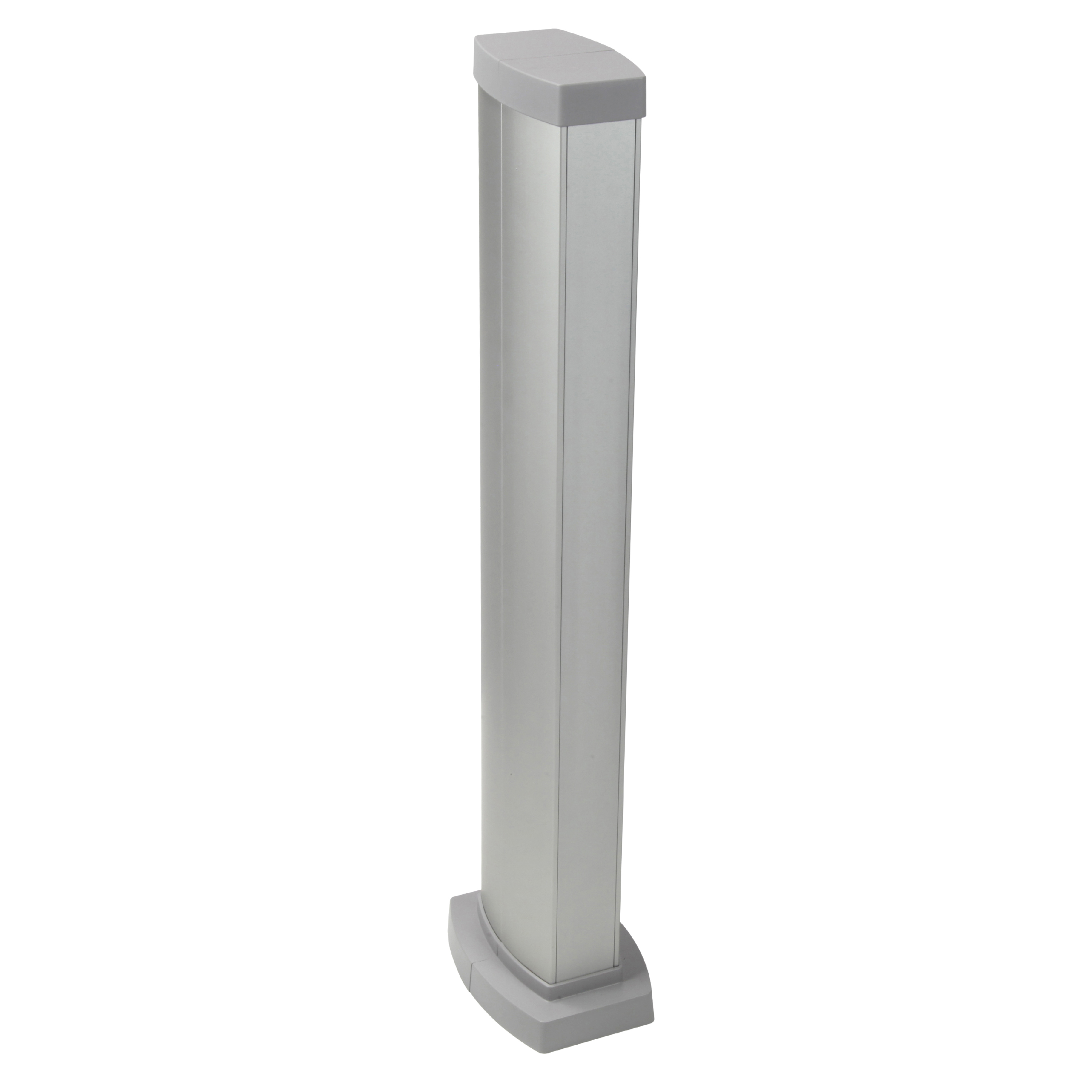 Legrand Snap-On мини-колонна алюминиевая с крышкой из алюминия, 2 секции, высота 0,68 метра, цвет алюминий. фото