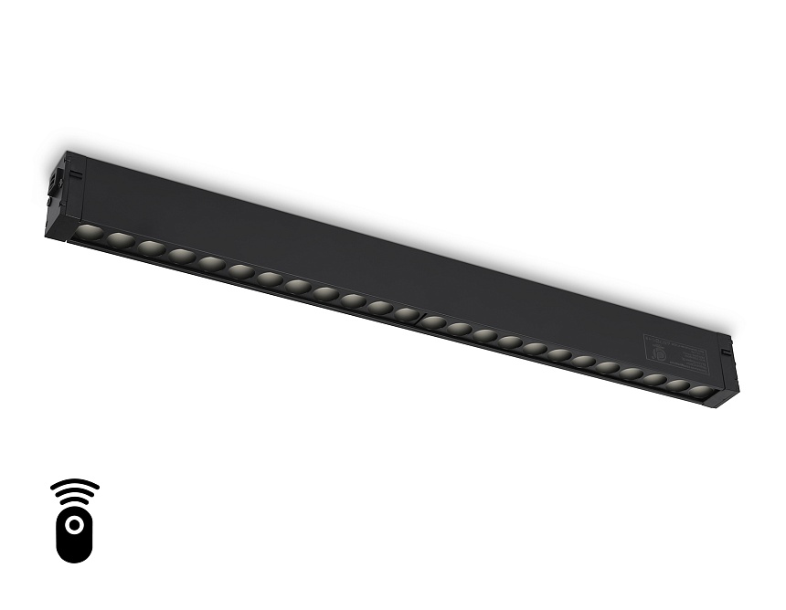 Ambrella Светильник светодиодный диммируемый для шинопровода Magnetic 220V GL1314 BK черный IP20 24W 3000K-6400K 24° 455*25*42 (Без ПДУ) фото
