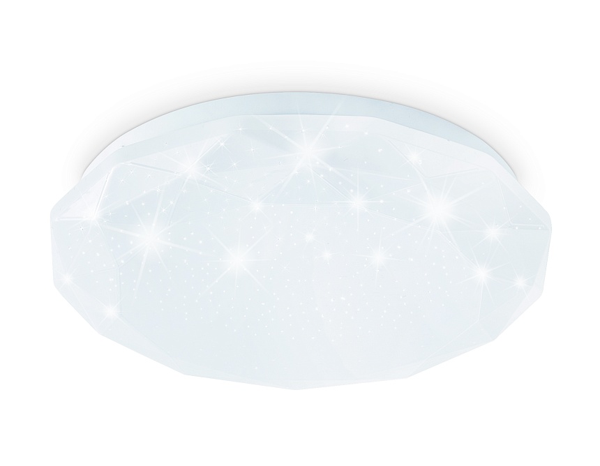 Ambrella Потолочный светодиодный светильник FZ1018 WH белый 30W 6400K D380*55 (Без ПДУ) фото