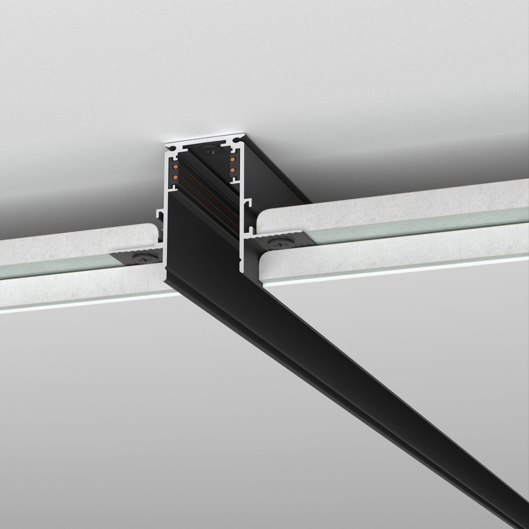 Elektrostandard Slim Magnetic Шинопровод встраиваемый под ГКЛ 9,5мм (черный) (2м) 85209/00 фото