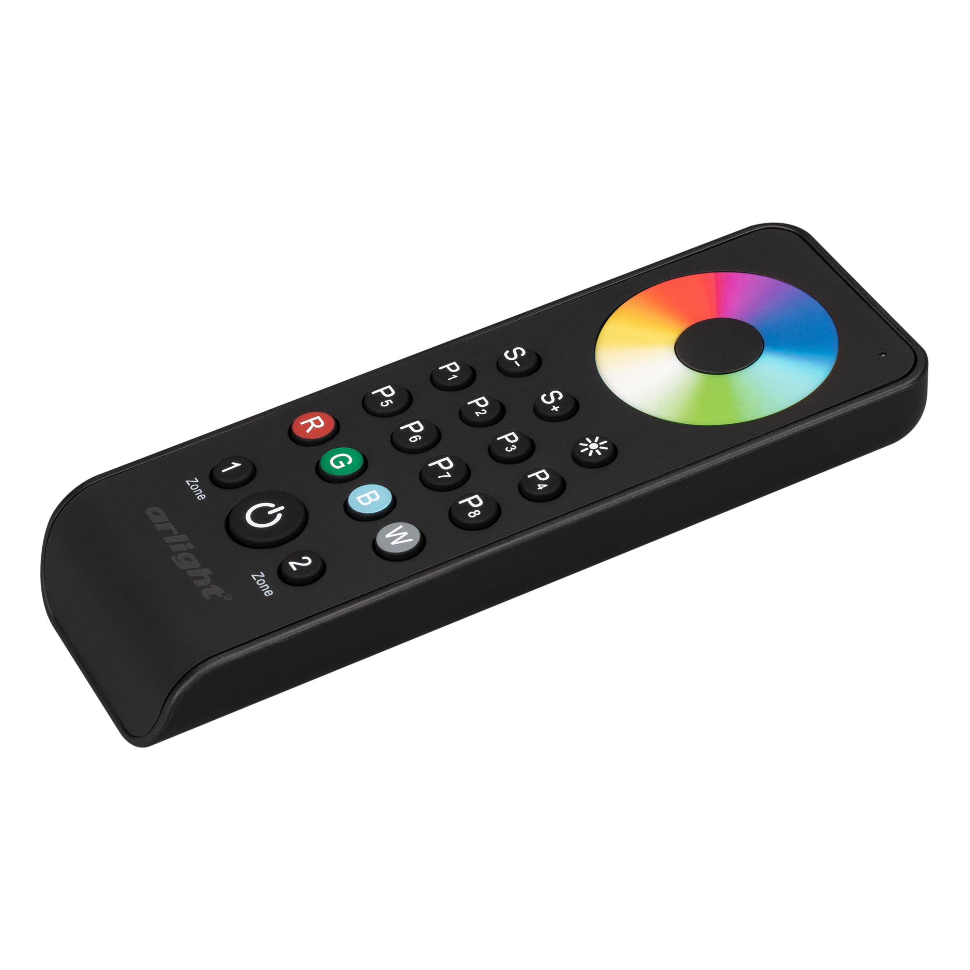 Arlight Пульт SMART-R43-RGBW Black (2 зоны, 2.4G) (IP20 Пластик, 5 лет) фото