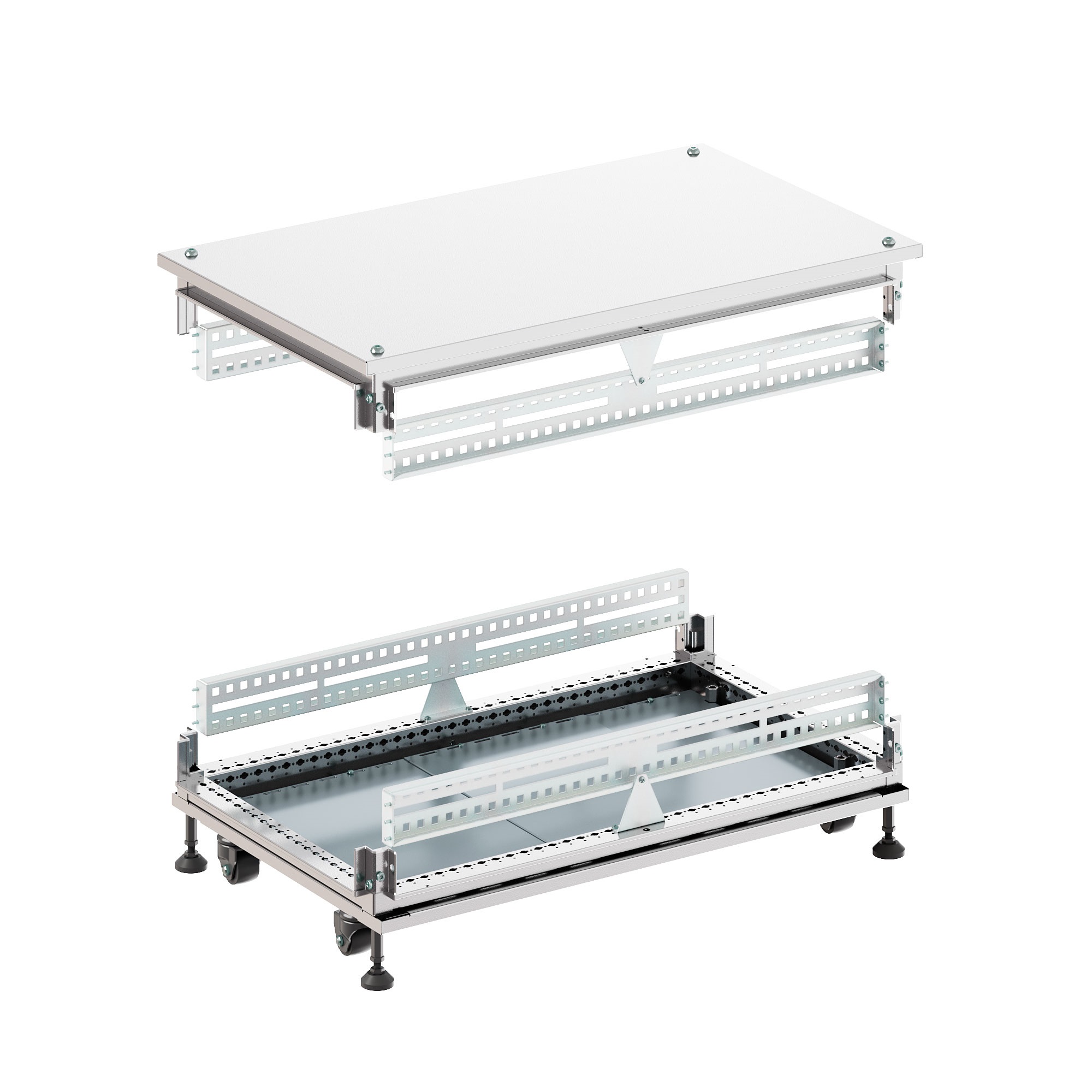 DKC Крыша основание сплошные IT-CQE 600x1000, RAL7035 фото