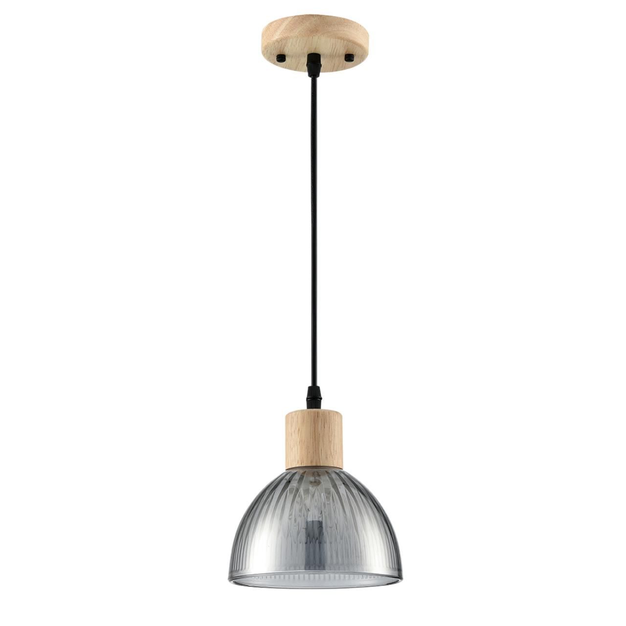 Lumion 8053/1A SUSPENTIONI LN25 310 дерево/смоки металл/стекло Подвесной светильник E27 1*60W 220V NATANA фото