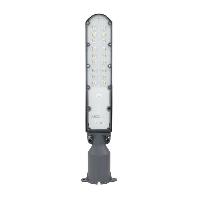 Светильник консольный ДКУ PSL 09  50W SENSOR 5000K GR IP65 Jazzway фото