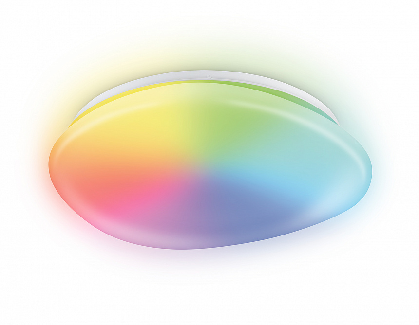 Ambrella Светильник светодиодный RGB с пультом  FZ1610 FR матовый IP20 40W 3000-6500K+RGB 410*100 (ПДУ ИК) фото