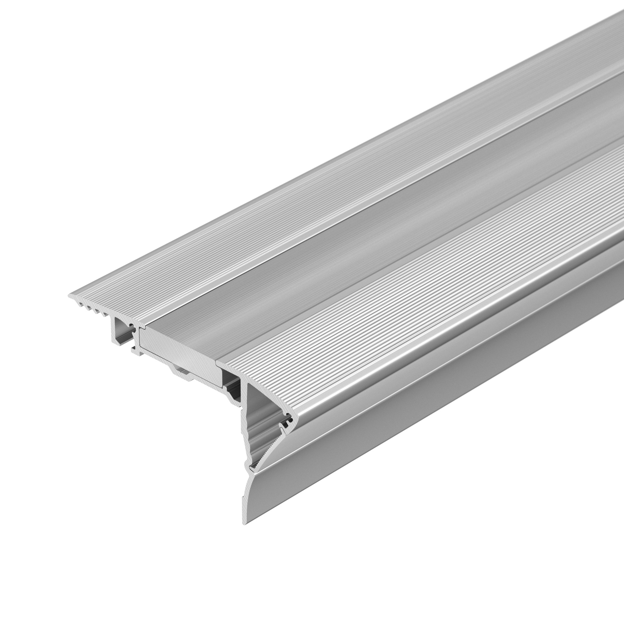 Arlight Профиль с экраном ALU-STAIR-DK-2000 ANOD+FROST (Алюминий) фото