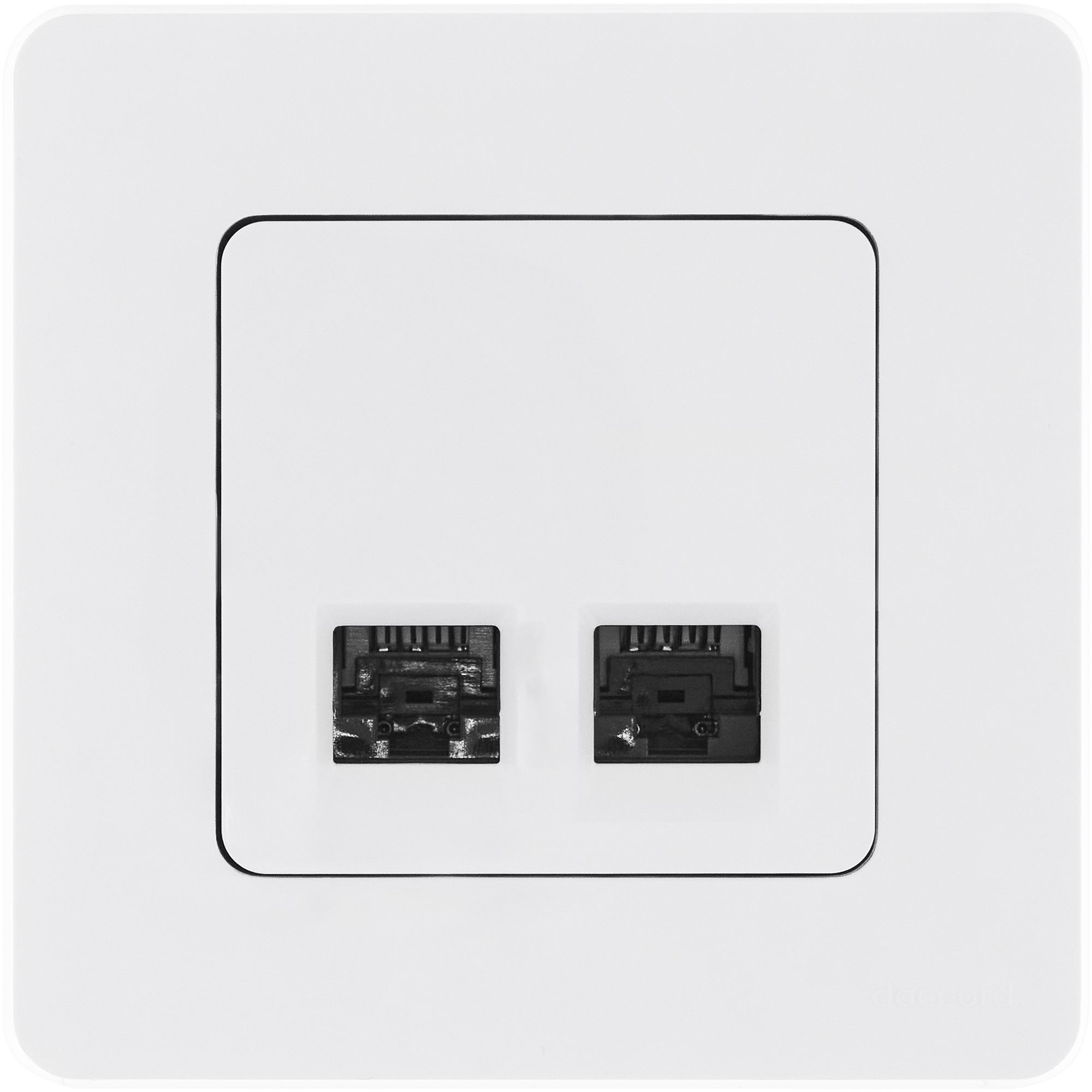 Legrand/Daccord INSPIRIA Белый Двойная розетка RJ 45 - категория 6 - UTP. фото