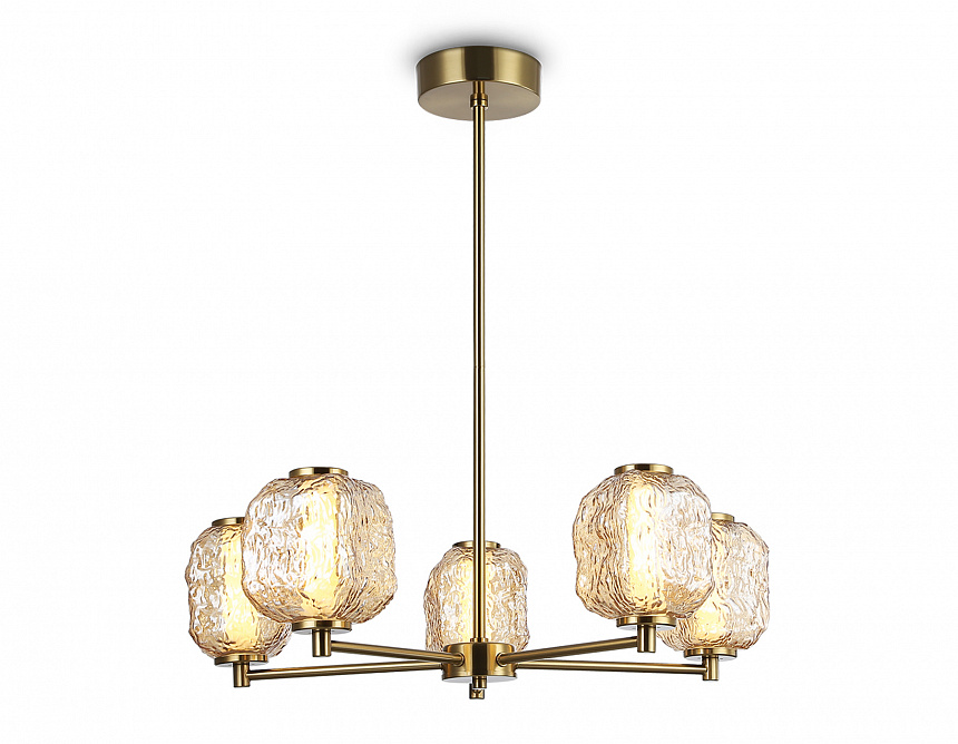 Ambrella Светильник светодиодный на штанге LH30104/5 SB/TI бронза/янтарь 27W 3000K D660*700 фото
