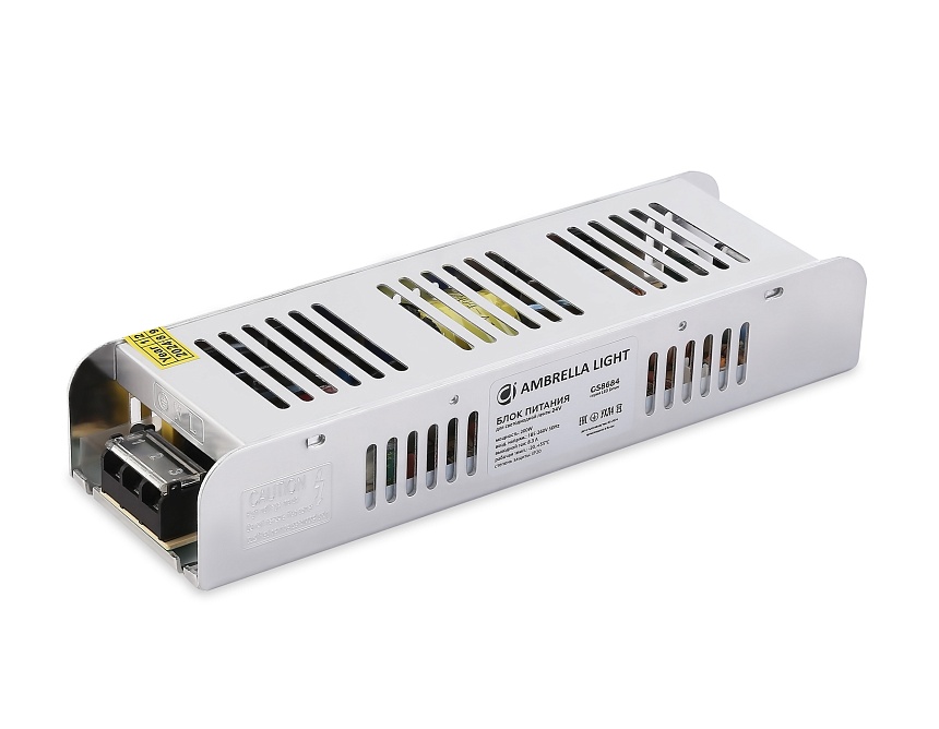 Ambrella Блок питания для светодиодной ленты с EMC 24V 200W 8.3A IP20 185-260V 223*67*40 GS8684 фото