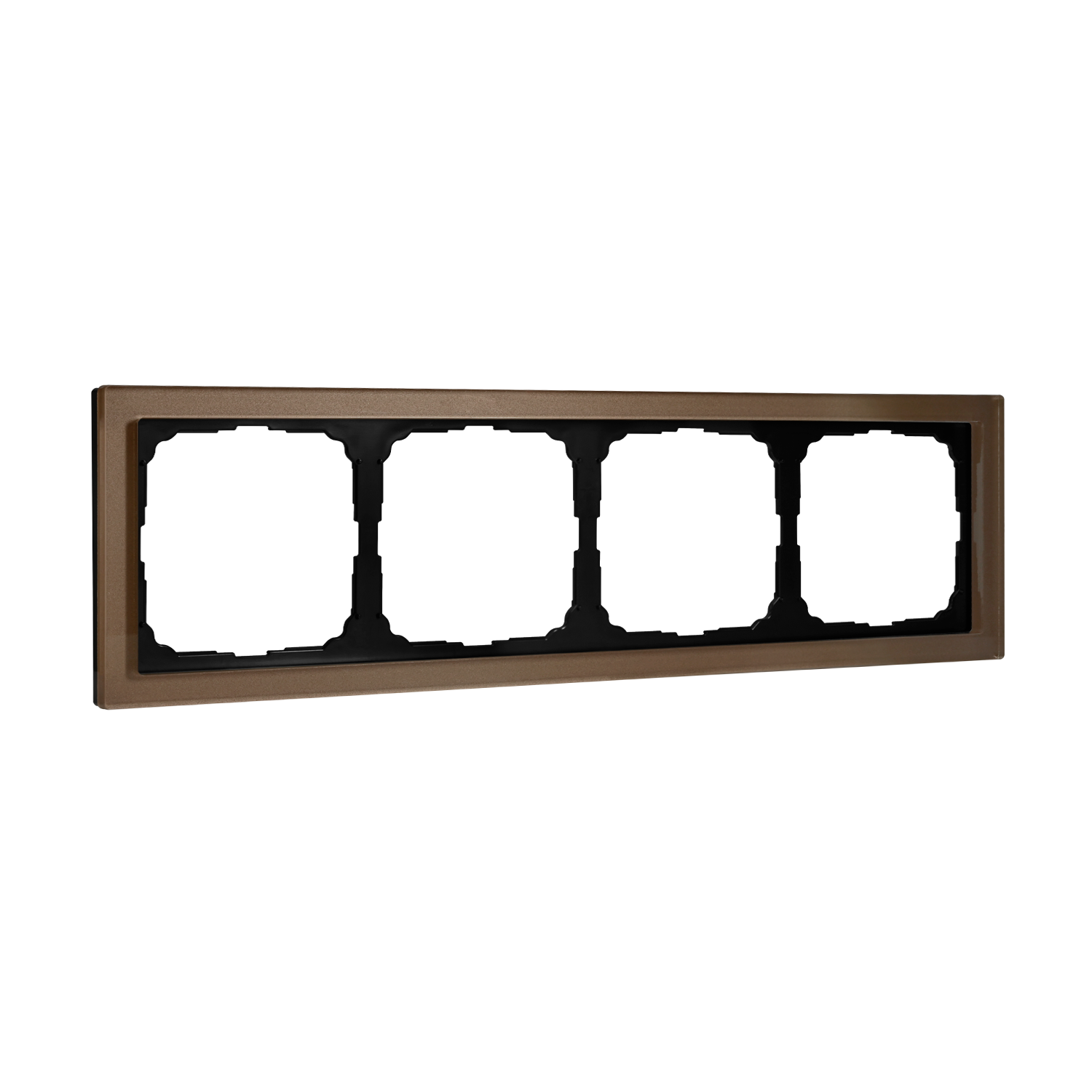 Systeme Electric ArtGallery Pure Органическое стекло Шампань Рамка 4-ая фото