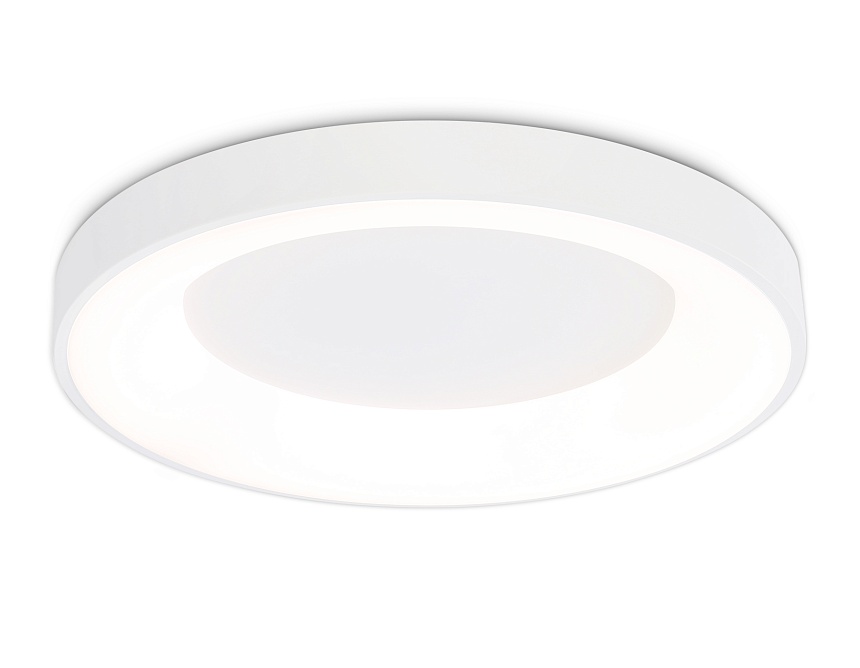 Ambrella Потолочный светодиодный светильник FZ1401 WH белый IP20 48W 3000K-6500K D500*50 (ПДУ ИК) фото