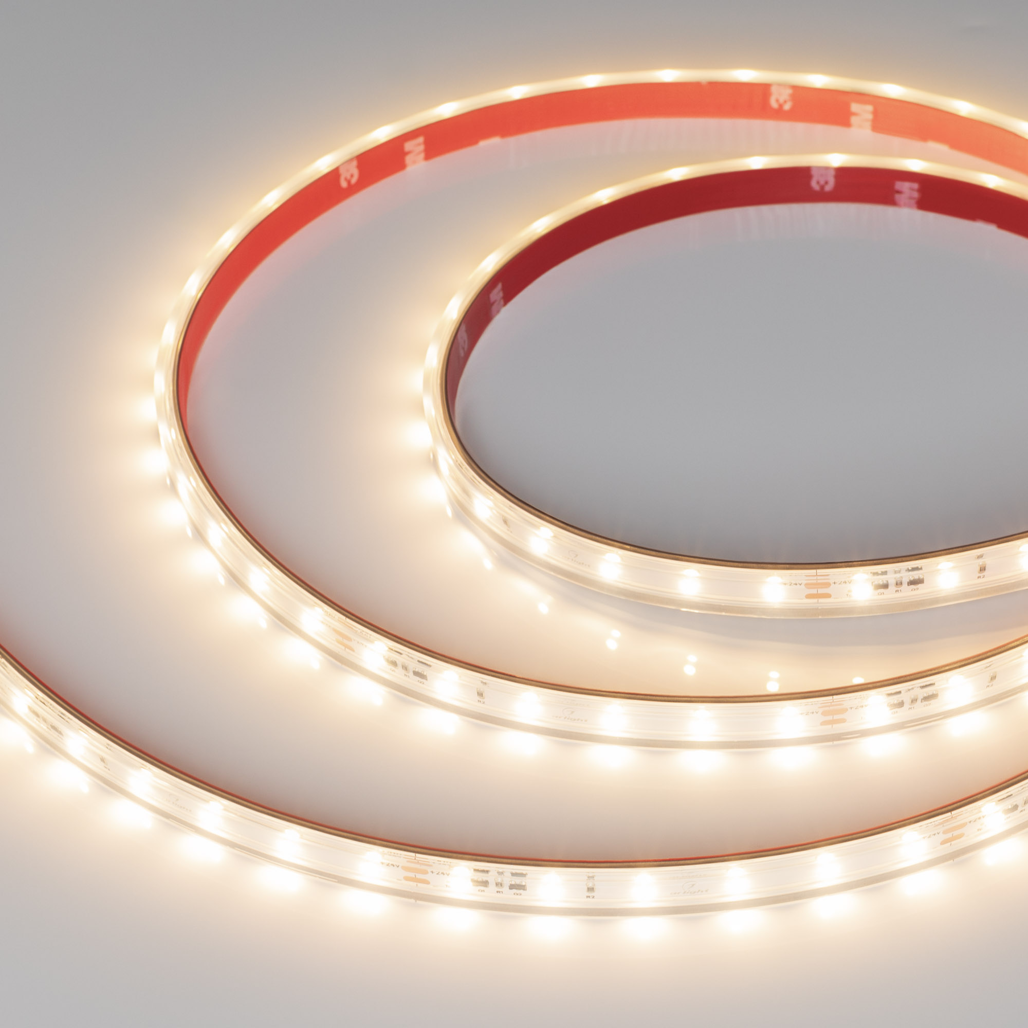 Arlight Светодиодная лента герметичная IC-PS-A60-10mm 24V Warm3000 (4.8 W/m, IP67, 2835, 10m) (стабилизированная) фото
