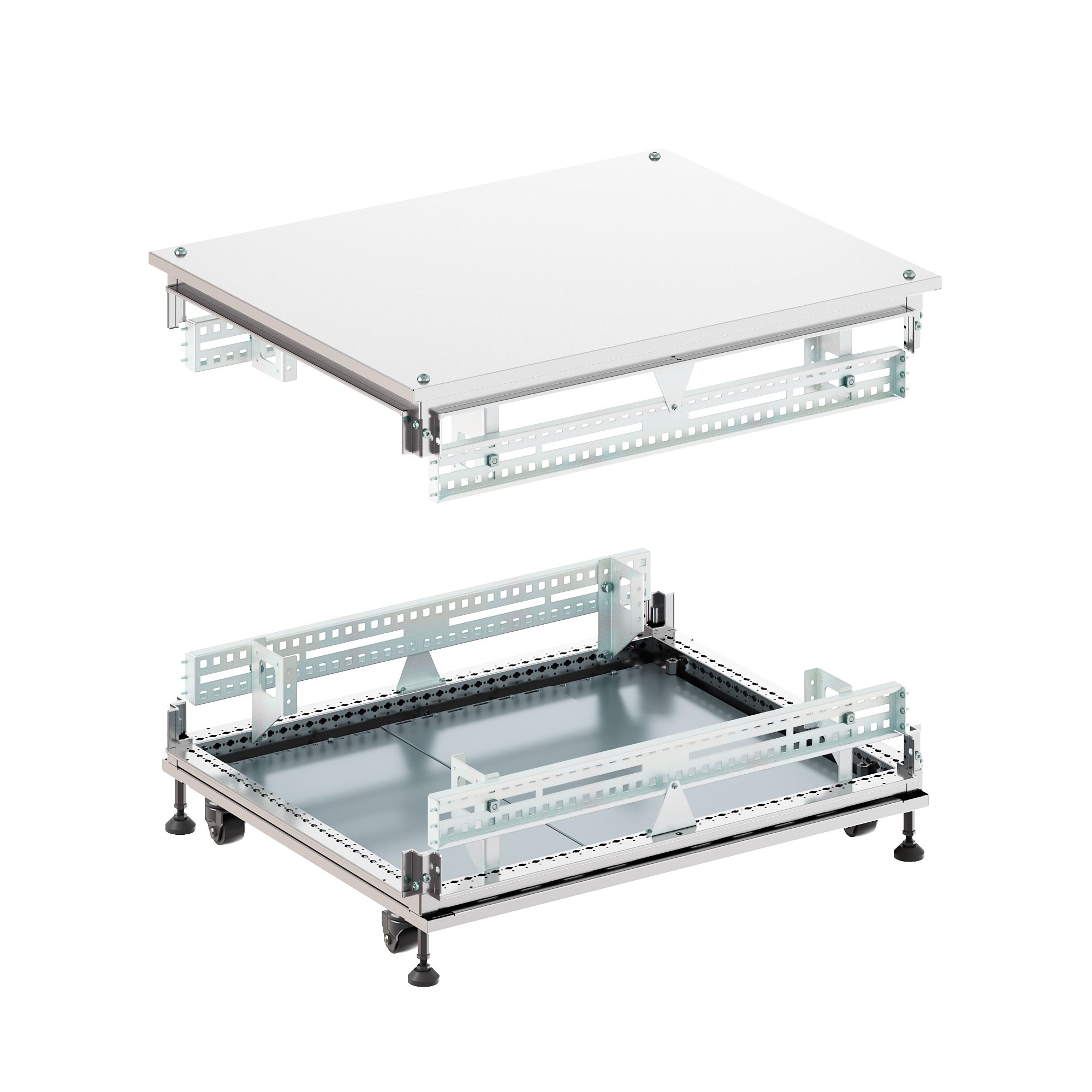 DKC Крыша основание сплошные IT-CQE 800x1200, RAL7035 фото