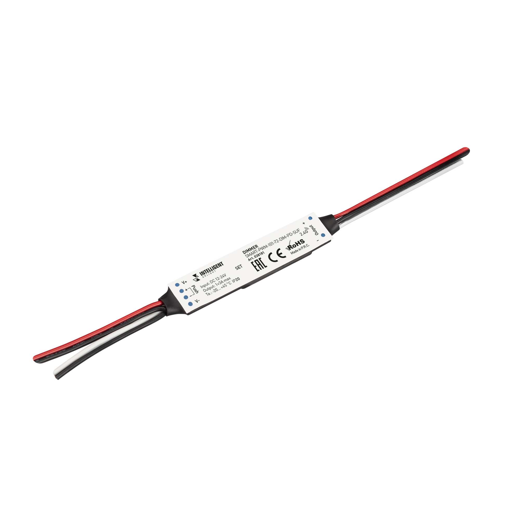 Arlight INTELLIGENT ARLIGHT Диммер SMART-PWM-101-72-DIM-PD-SUF (12-24V, 1x3A, SS, 2.4G) (IARL, Пластик) фото