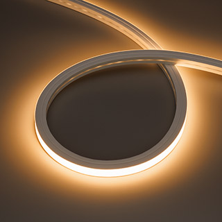 Лента герметичная HORIZON-3D-А120-12x12mm 24V Warm3000 (12 W/m, IP67, 5m, wire x1) (Arlight, Вывод боковой, 5 лет) фото