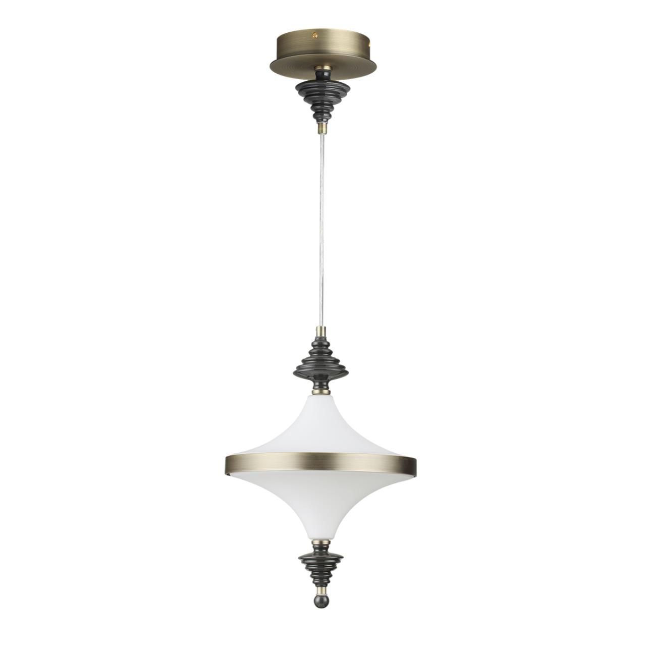 Odeon Light 5404/23L L-VISION ODL_EX25 97 бронзов.брашированн./черный/стекло/керамика Подвес LED 23W 3000K ULA фото