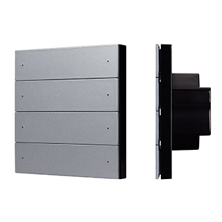Arlight INTELLIGENT ARLIGHT Кнопочная панель SMART DALI-301-22-8K-D2-IN Grey (BUS, Frameless) (IARL, IP20 Пластик, 5 лет) фото