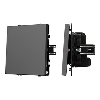 Arlight Механизм выключателя одноклавишный перекрёстный SWT-NOBE-MKX1-SFPL-GR (230V, 10A) (Серый базальт) фото