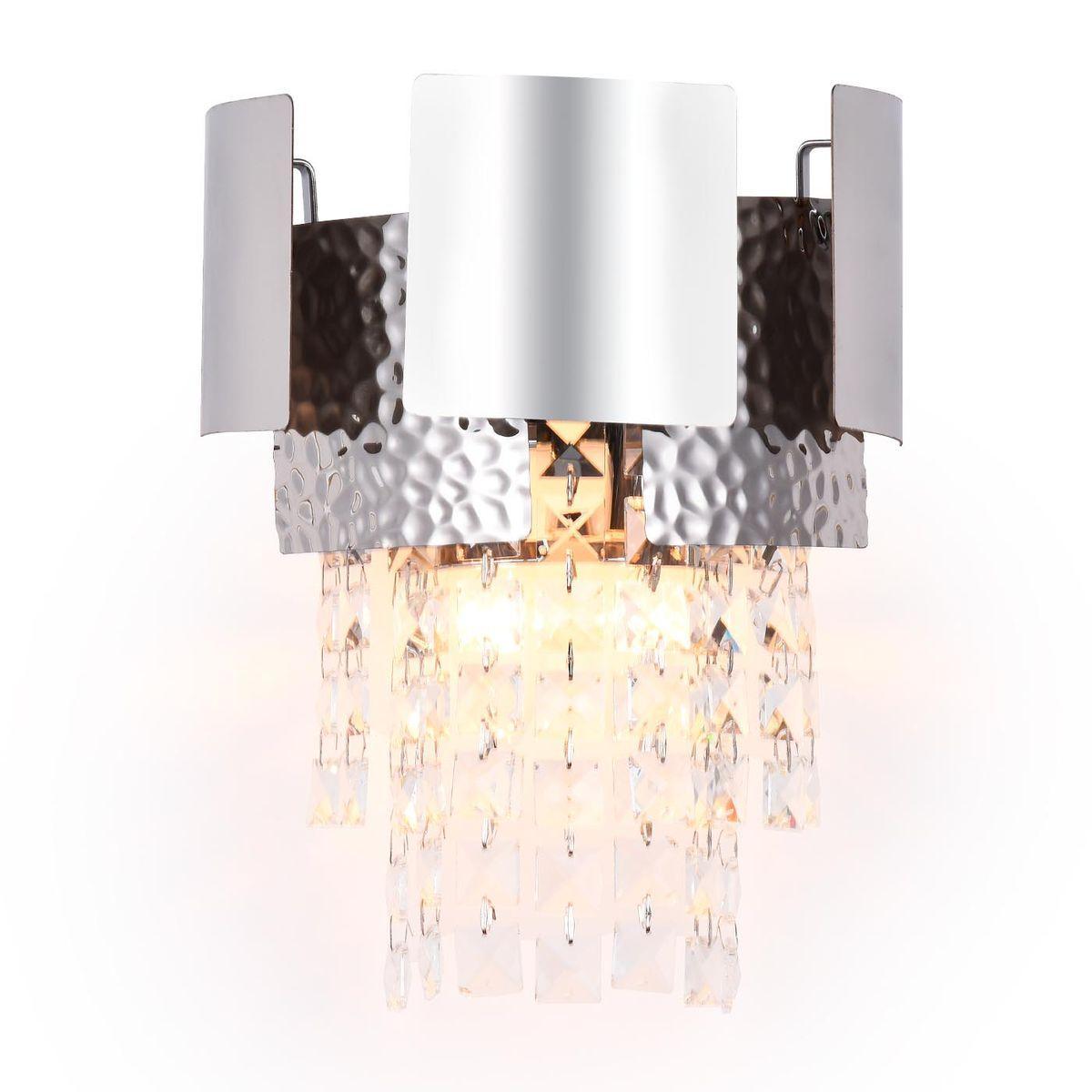 Ambrella Настенный светильник с хрусталем TR5250/2 SL/CL серебро/прозрачный E14/2 max 40W 270*240*150 фото