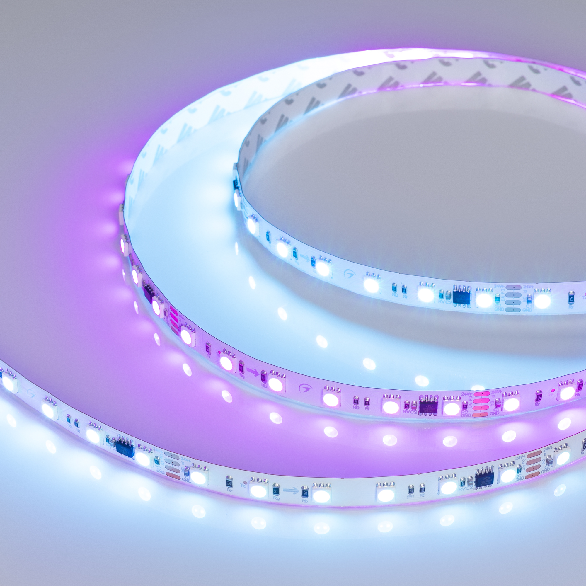 Arlight Лента DMX-B60-10mm 24V RGB-PX6-RAM (15 W/m, IP20, 5060, 5m) (бегущий огонь) фото