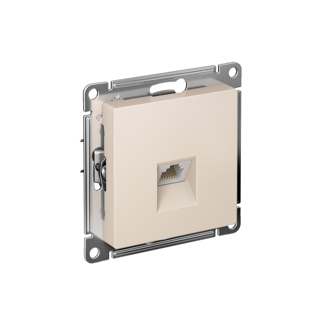 Systeme Electric AtlasDesign Бежевый Розетка компьютерная RJ45, кат. 6A, механизм фото