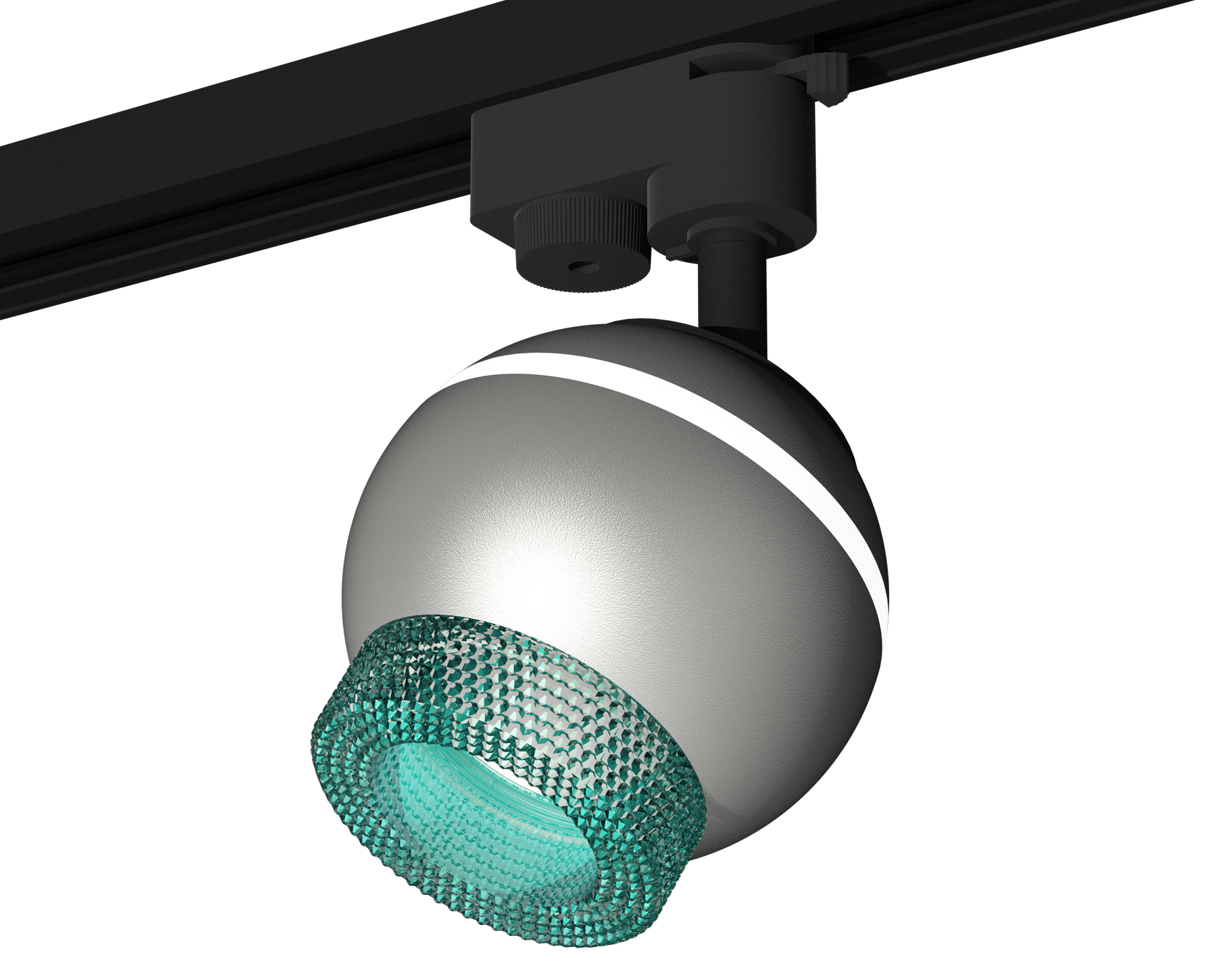 Ambrella Комплект трекового светильника XT1103041 SSL/BL серебро песок/голубой MR16 GU5.3 LED 3W 4200K (A2521, C1103, N7194) фото