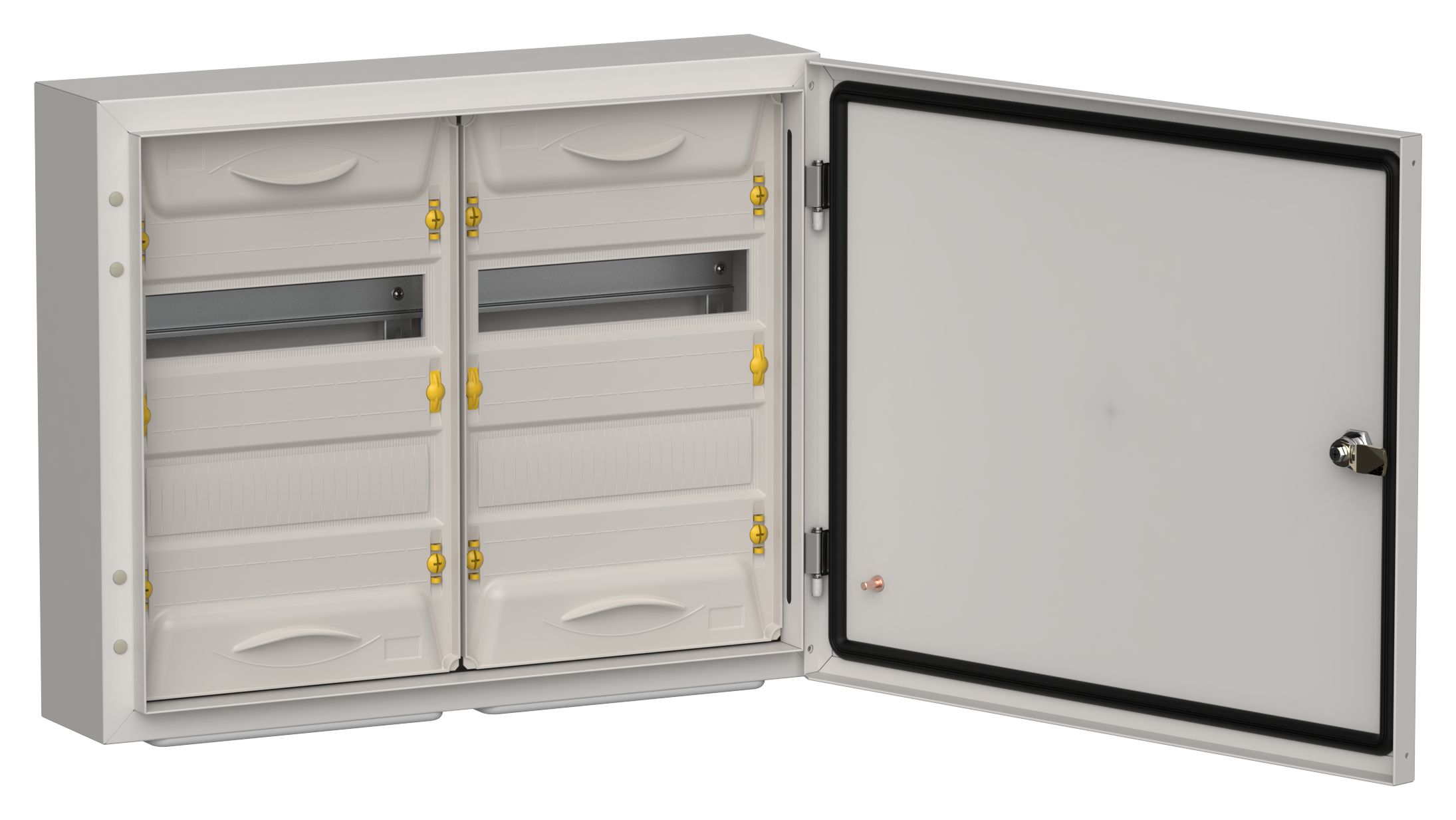 IEK TITAN 5 Корпус мет. ЩРн-48 (2х24) 460х570х140 IP54 сер фото