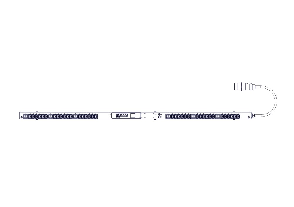 Systeme Electric БРП Uniprom, управляемый, 0U, 240В, 1Ф, 32A, 36xC13 6xC19, 3м кабель, IEC309 фото