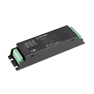 Arlight INTELLIGENT ARLIGHT Декодер SMART-DMX512-305-63-RDM-SUF Black (12-48V, 5x4A, Terminal) (IARL, IP20 Металл, 5 лет) фото