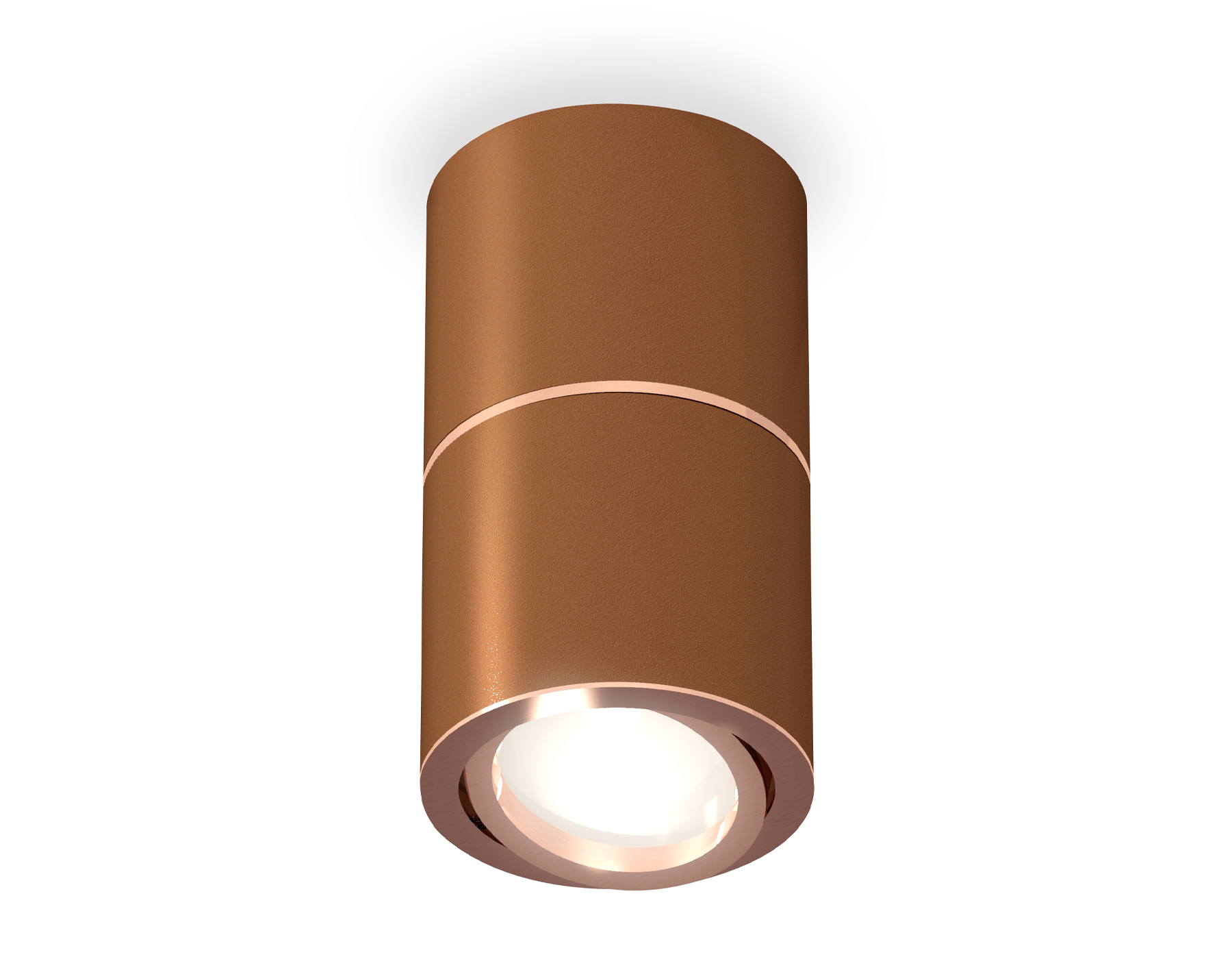 Ambrella Комплект накладного поворотного светильника XS7404080 SCF/PPG кофе песок/золото розовое полированное MR16 GU5.3 (C7404, A2073, C7404, N7005) фото