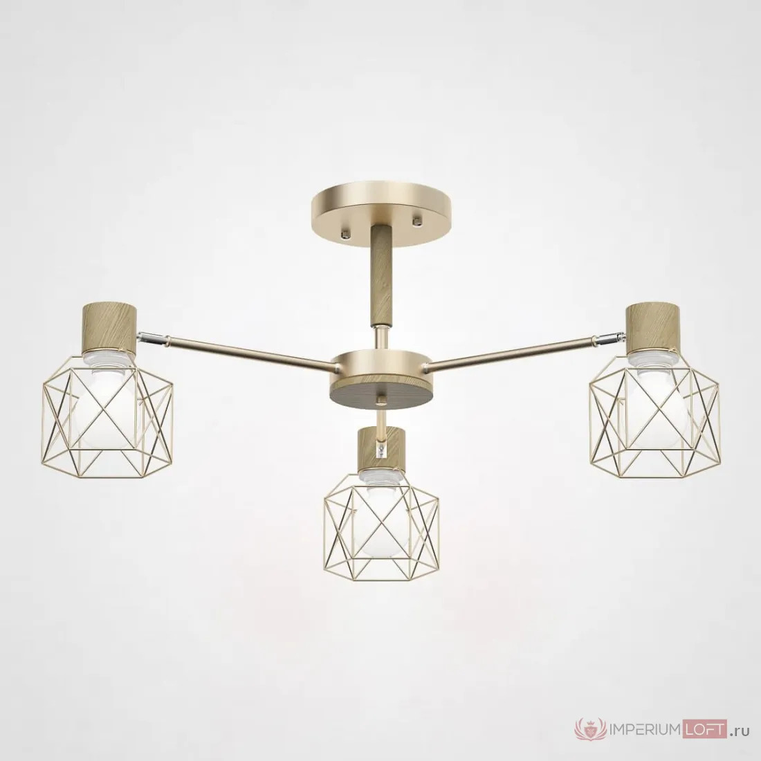 ImperiumLoft Потолочная люстра CORF B3 Champagne 3 lamps фото