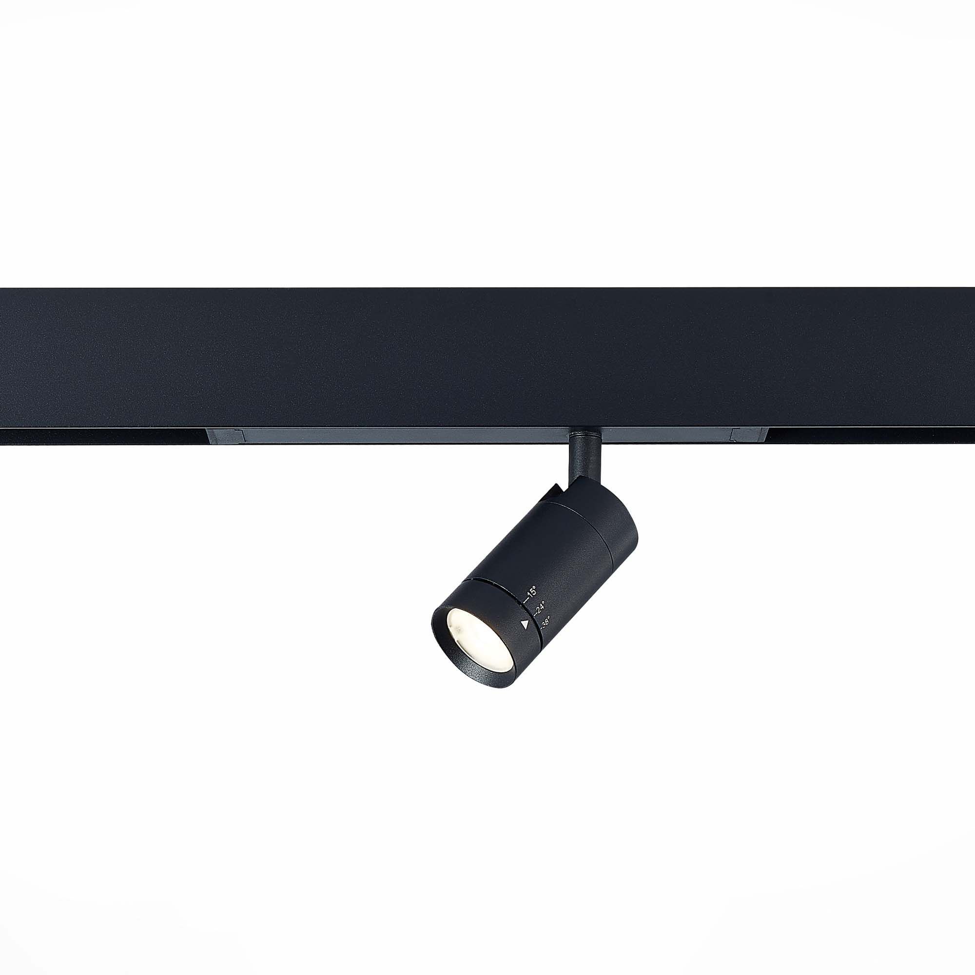 ST LUCE ST658.496.10 Св-к трек. SMART Zoom Черный LED 1*10W 2700K-6000K 900Lm Ra>90 10-55°  IP20 D40xH90 220V фото