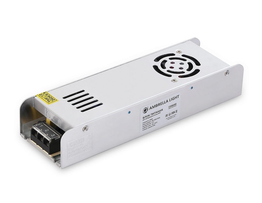Ambrella Блок питания для светодиодной ленты с EMC 24V 360W 15A IP20 185-260V 223*67*40 GS8686 фото