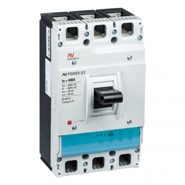 EKF Выключатель автоматический в литом корпусе AV-POWER-3/3 400А 50кА ETU2.0 фото
