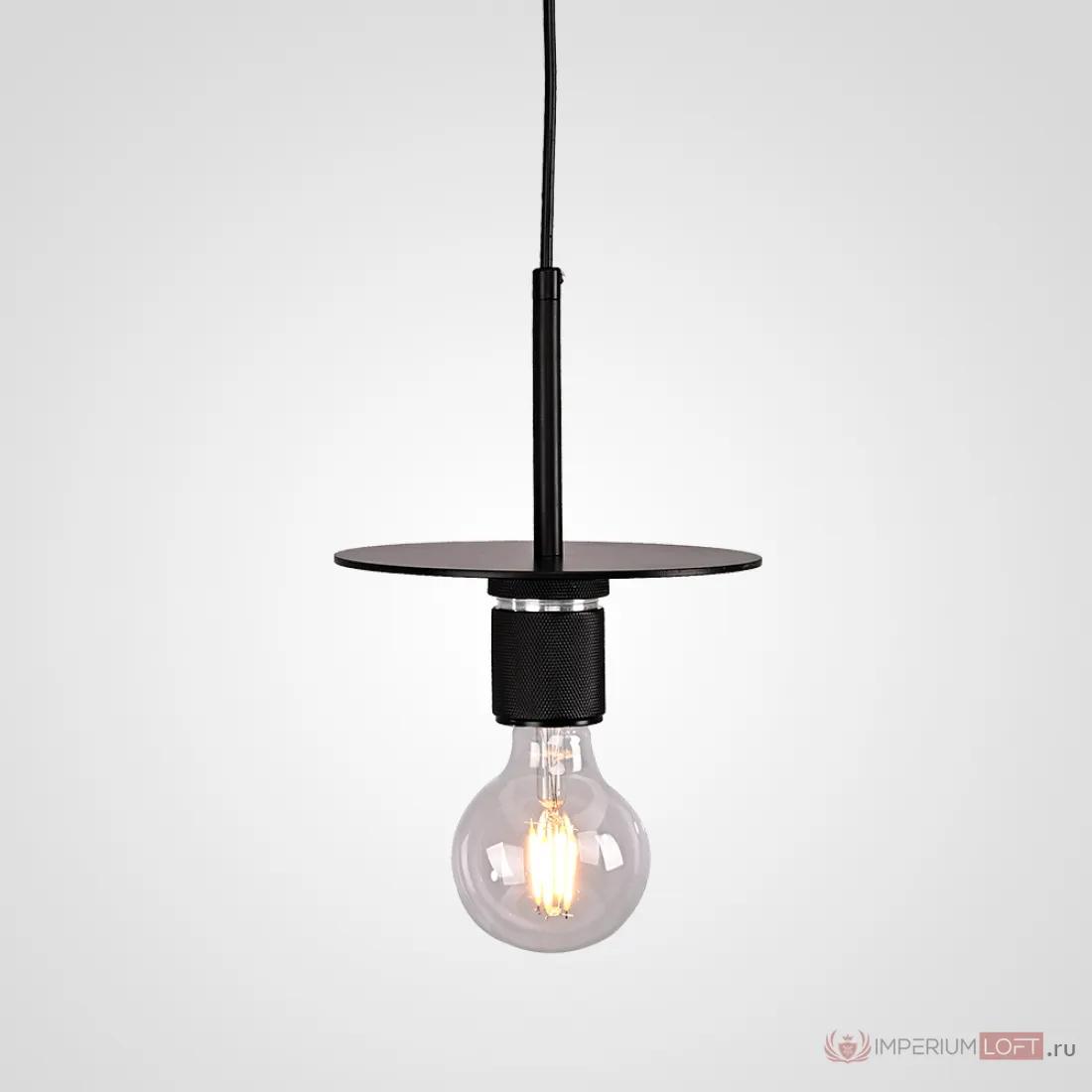ImperiumLoft Подвесной светильник RH Utilitaire Disk Shade Pendant Black фото