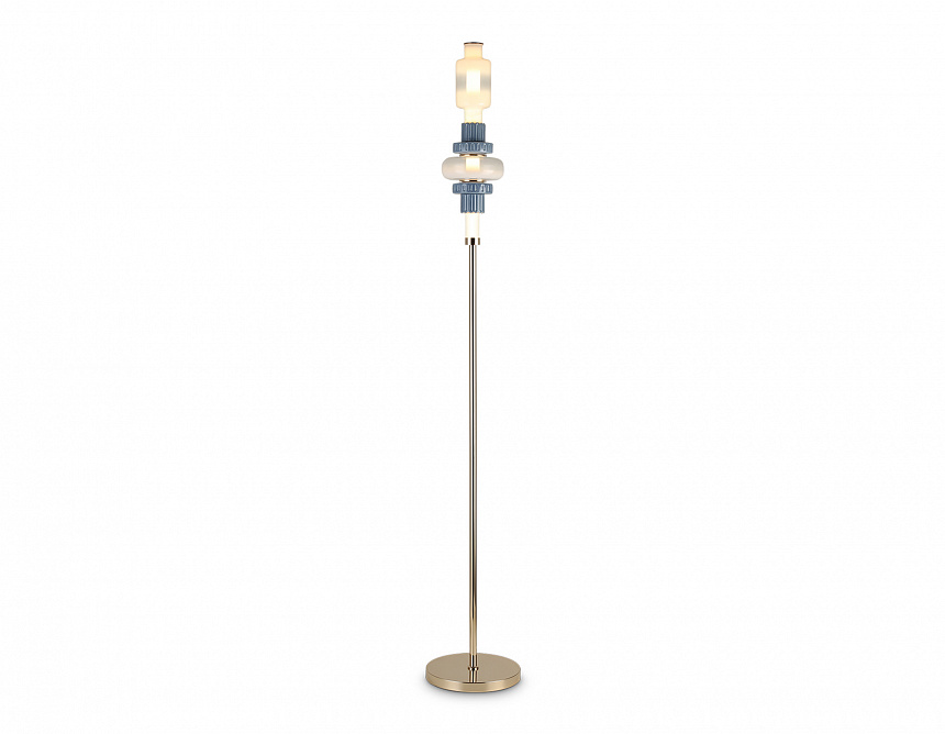 Ambrella Светильник светодиодный напольный LH53132 GD/WH/GB золото/белый/серо-синий 8W 3000K D250*1635 фото