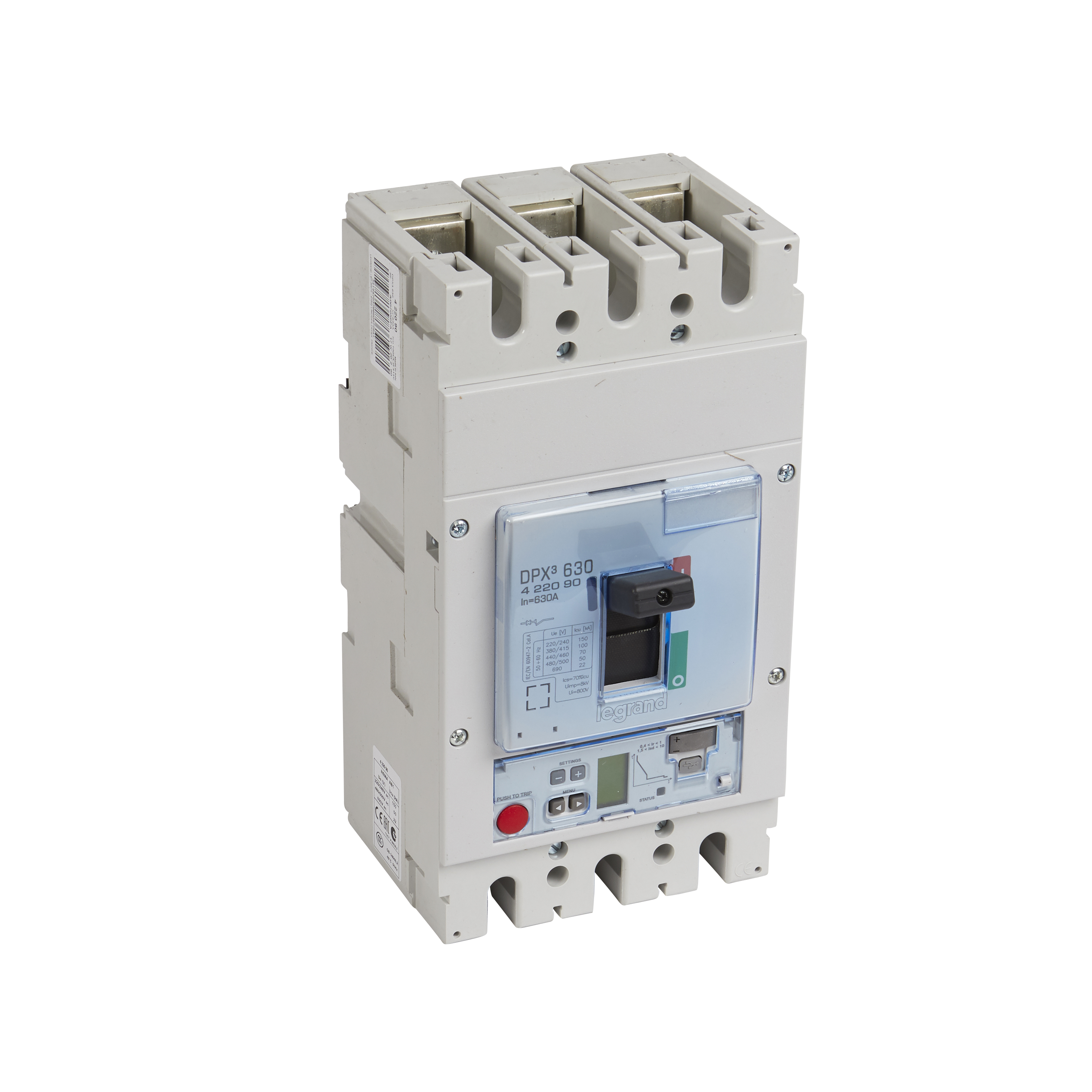 Legrand DPX3 630 Автоматический выключатель 3P 630А 100kA/эл.расц.S2. фото