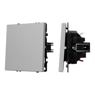 Arlight Механизм выключателя одноклавишный проходной SWT-NOBE-MKP1-SFPL-IS (230V, 10A) (Никель) фото