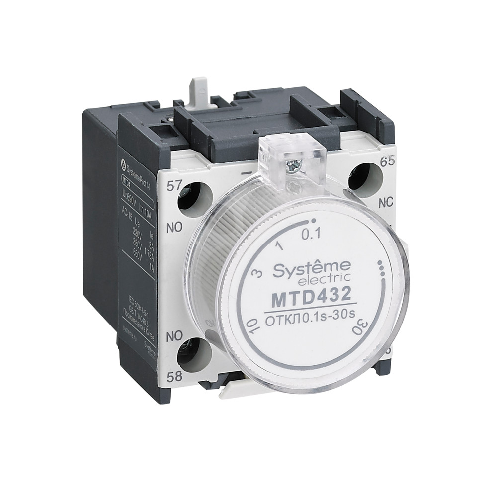 Systeme Electric SystemePact MC   Доп.конт. Блок MC1G/E ВЫД. ВРЕМ. ВКЛ 0, 1…30С фото