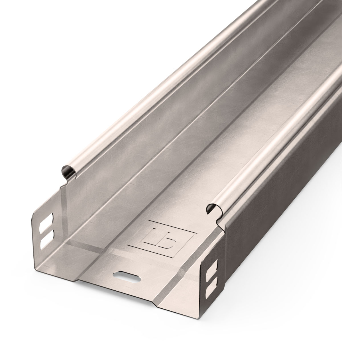 Промрукав Лоток неперфорированный Стандарт INOX (AISI 409) 100х50х3000 (0,7 мм) (6 м/уп) фото