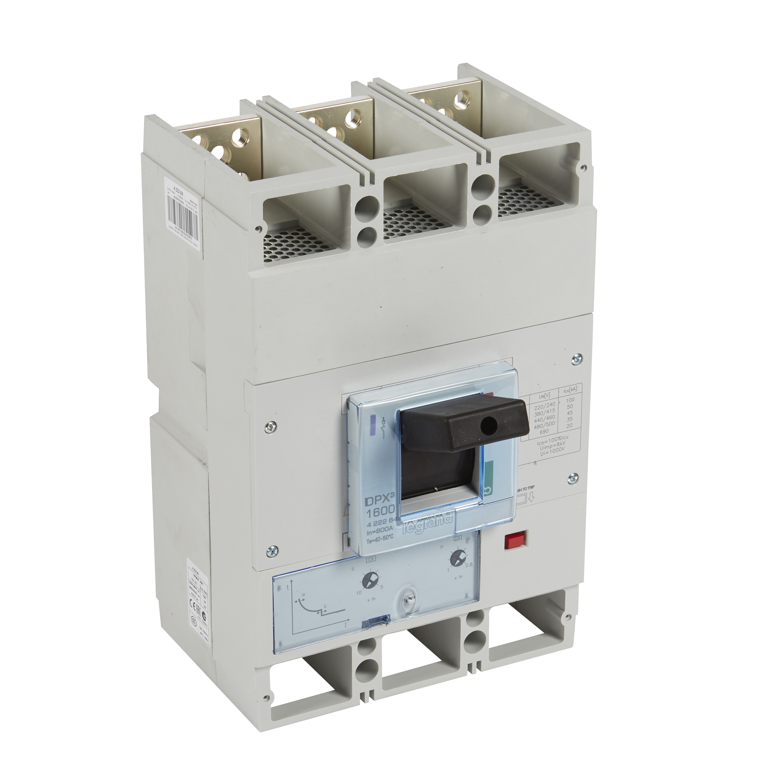 Legrand DPX3 1600 Автоматический выключатель 3P 800А 50kA/ТМ. фото